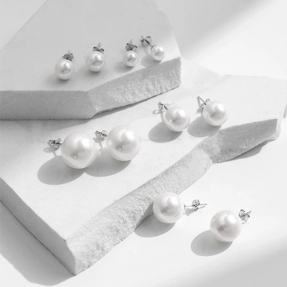 Zara Fresh Water Pearl Necklace Silver Thick Crab Clasp - Picture 7 of 16